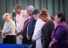 Moment of prayer for the newly elected WCC presidents